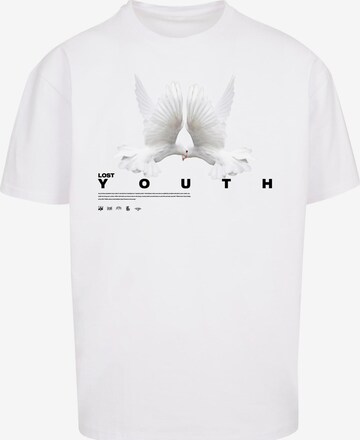 Lost Youth Shirt 'Dove' in White: front