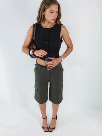 Loosefit Pantalon cargo Hiccup en vert
