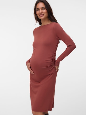 MAMALICIOUS - Vestido 'MLAmelia' en marrón: frente