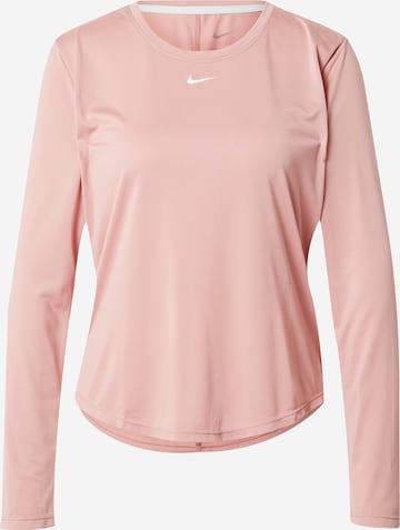 NIKE - Camisa funcionais 'One' em laranja: frente