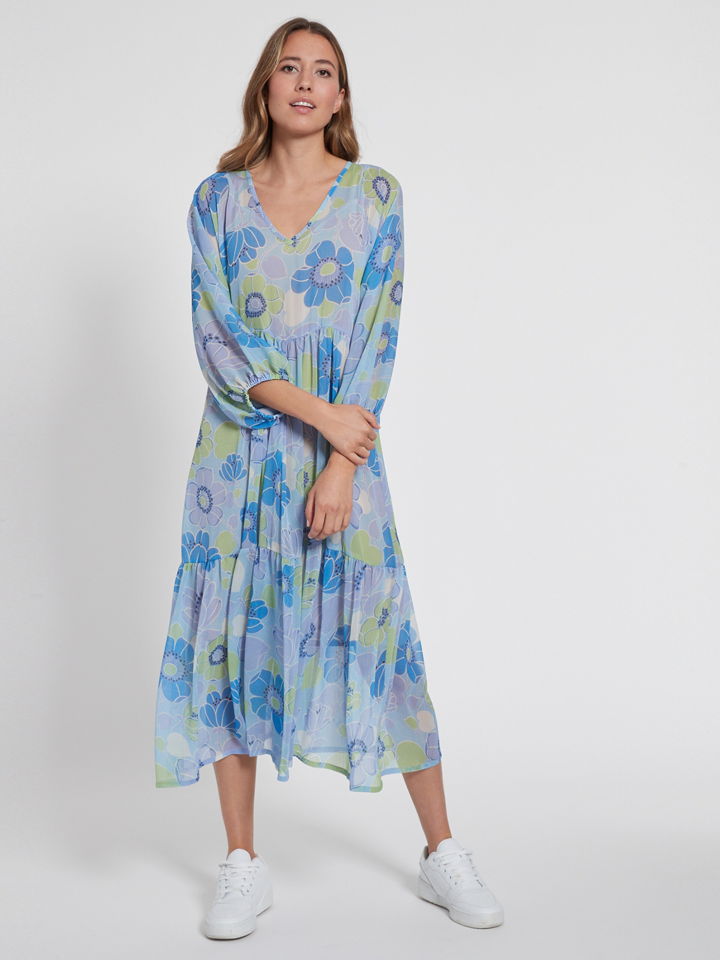 Frauen Große Größen Ana Alcazar Kleid 'Galana' in Blau - KI84029 Frauen Große Größen Ana Alcazar Kleid 'Galana' in Blau - KI84029