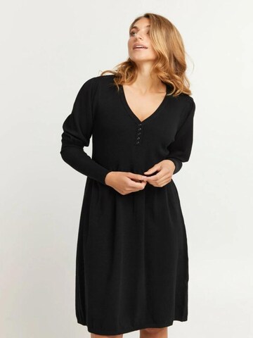 Fransa Gebreide jurk 'Fransa Fine Knitted Dress FRBINE DR1' in Zwart