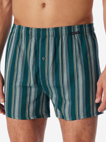 SCHIESSER Boxer shorts 'Web' in Green