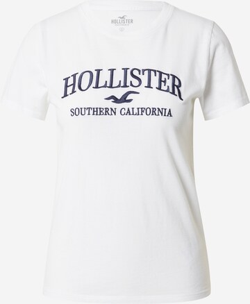 HOLLISTER Majica | bela barva: sprednja stran