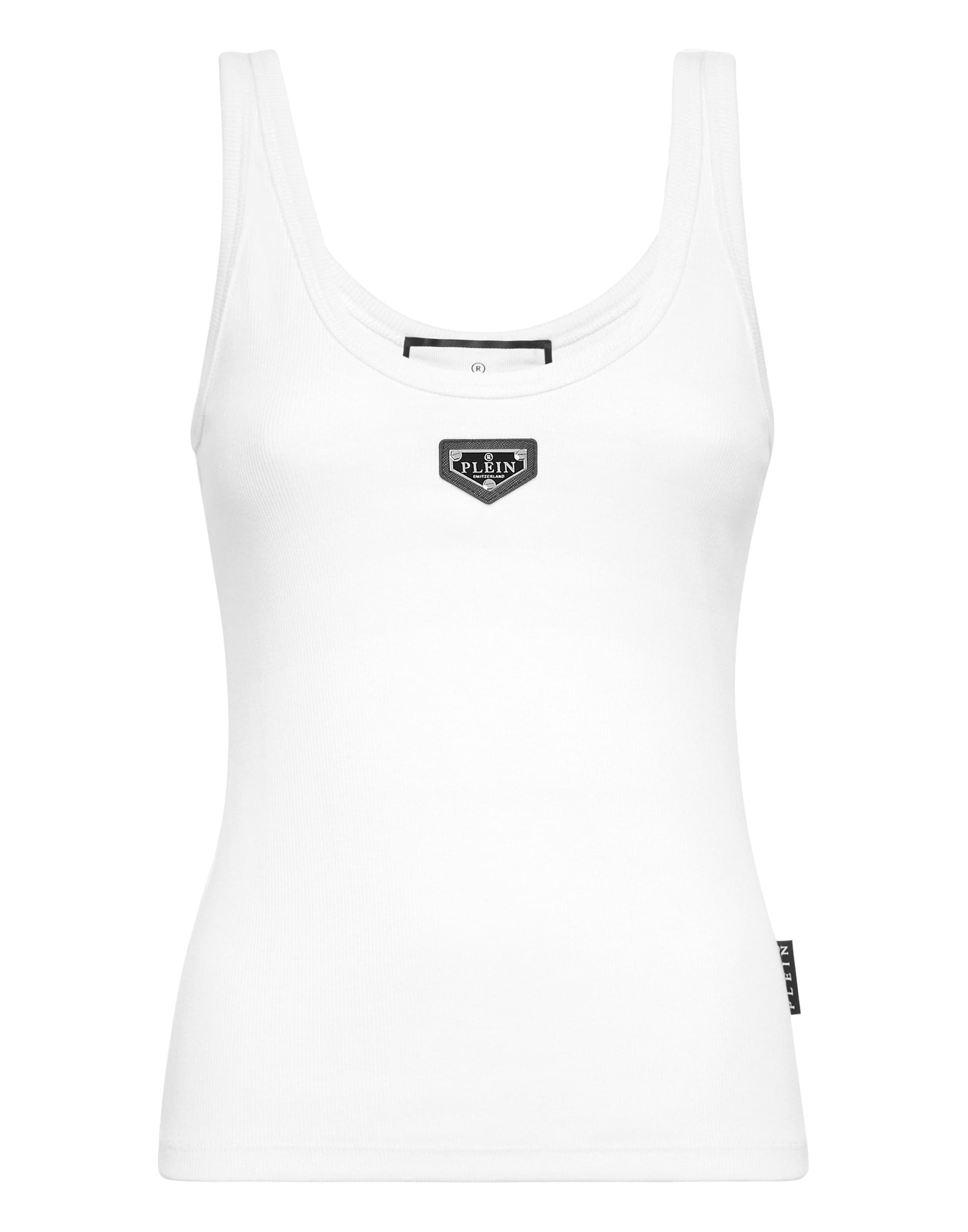 Philipp Plein Top in Wit: voorkant