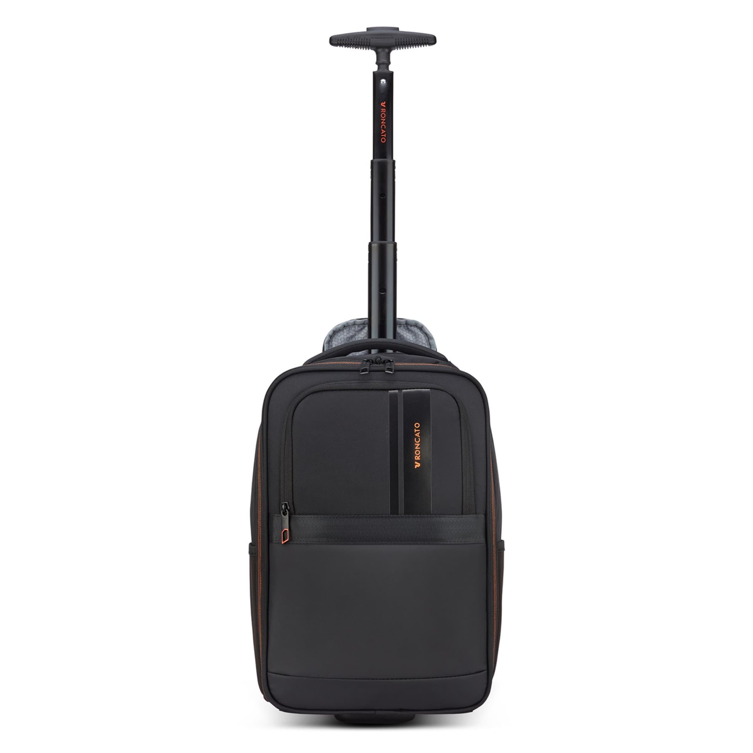 Roncato Trolley 'Metropolitan' in Schwarz: Vorderseite