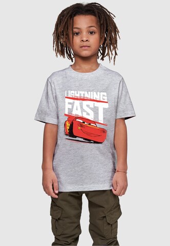 ABSOLUTE CULT Shirt 'Cars - Lightning Fast' in Grijs: voorkant