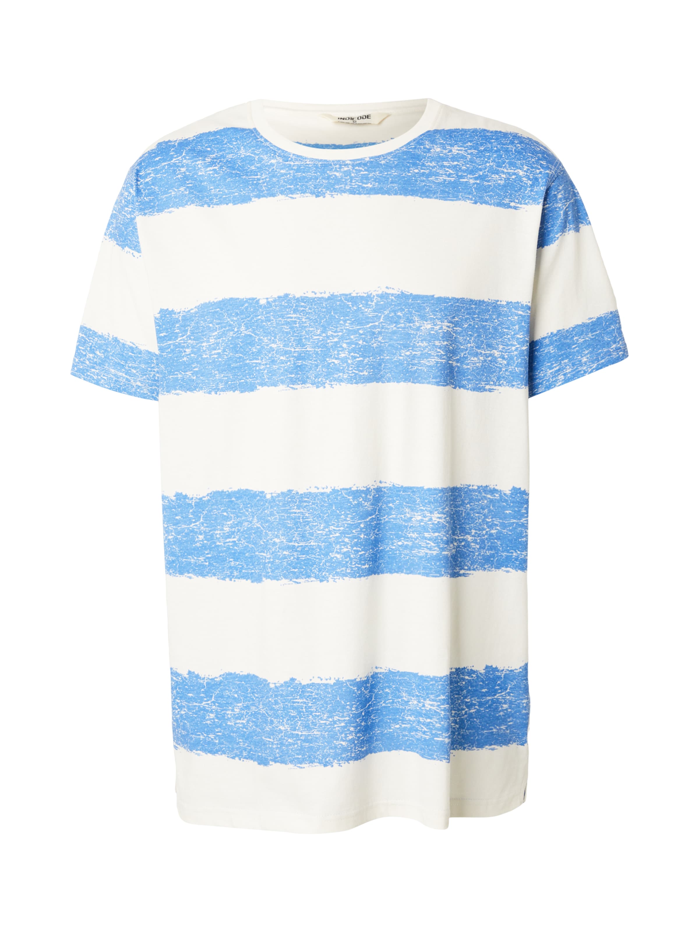 INDICODE JEANS Tričko 'Paint' – modrá: přední strana