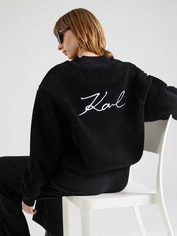 Karl Lagerfeld Polár dzseki - fekete: elől