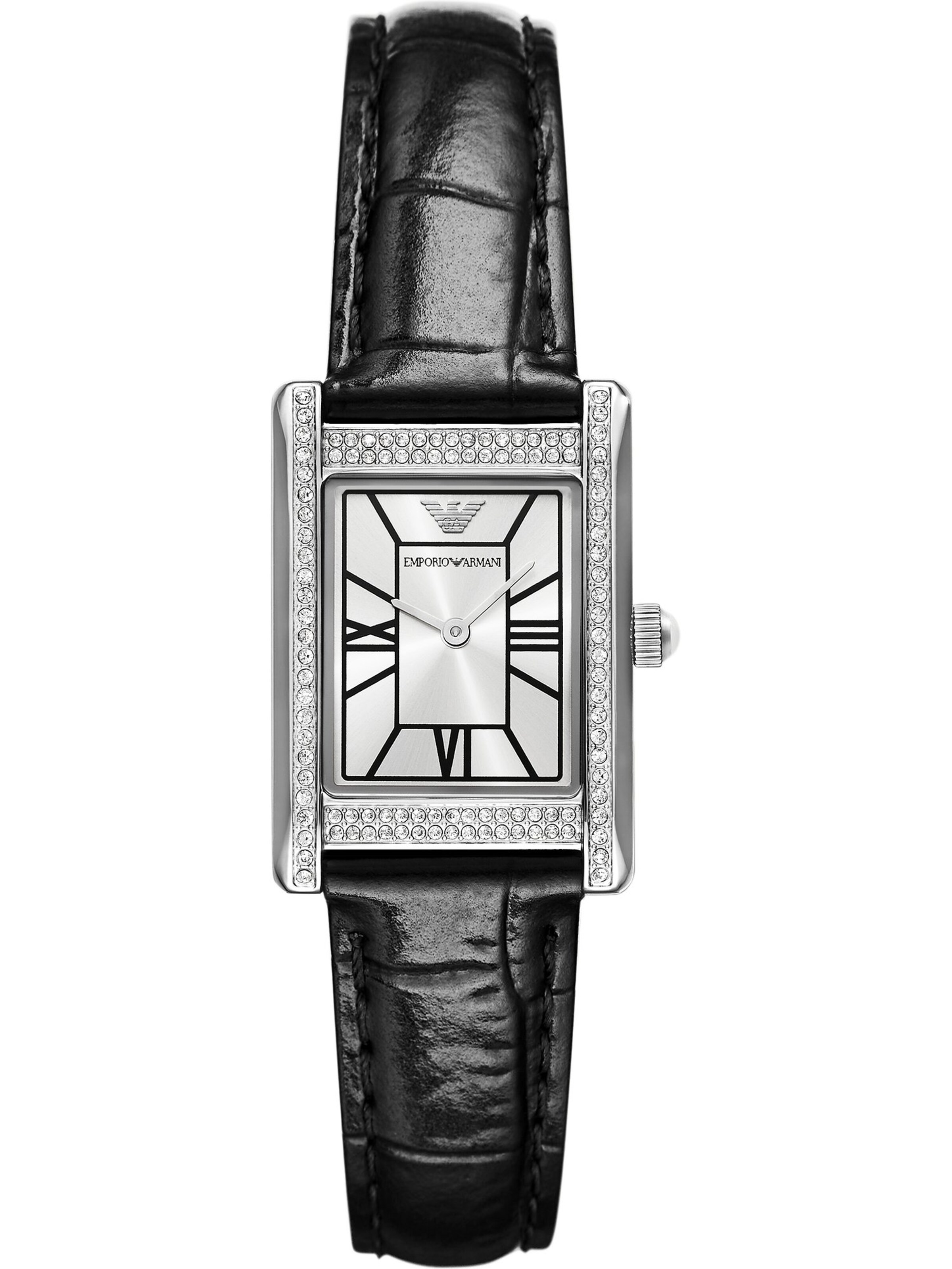 Emporio Armani Analog klocka i svart: framsida