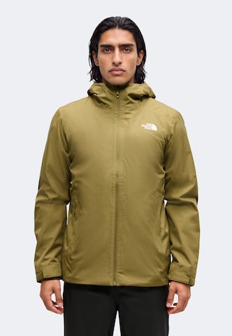 THE NORTH FACE Яке Outdoor 'QUEST' в зелено: отпред