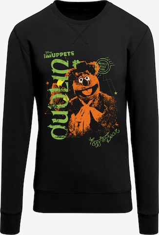 F4NT4STIC Shirt 'Disney The Muppets Fozzie Bear In Dublin' in Zwart: voorkant