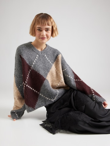 Noella Oversized sweater 'Lai' in Grey: front