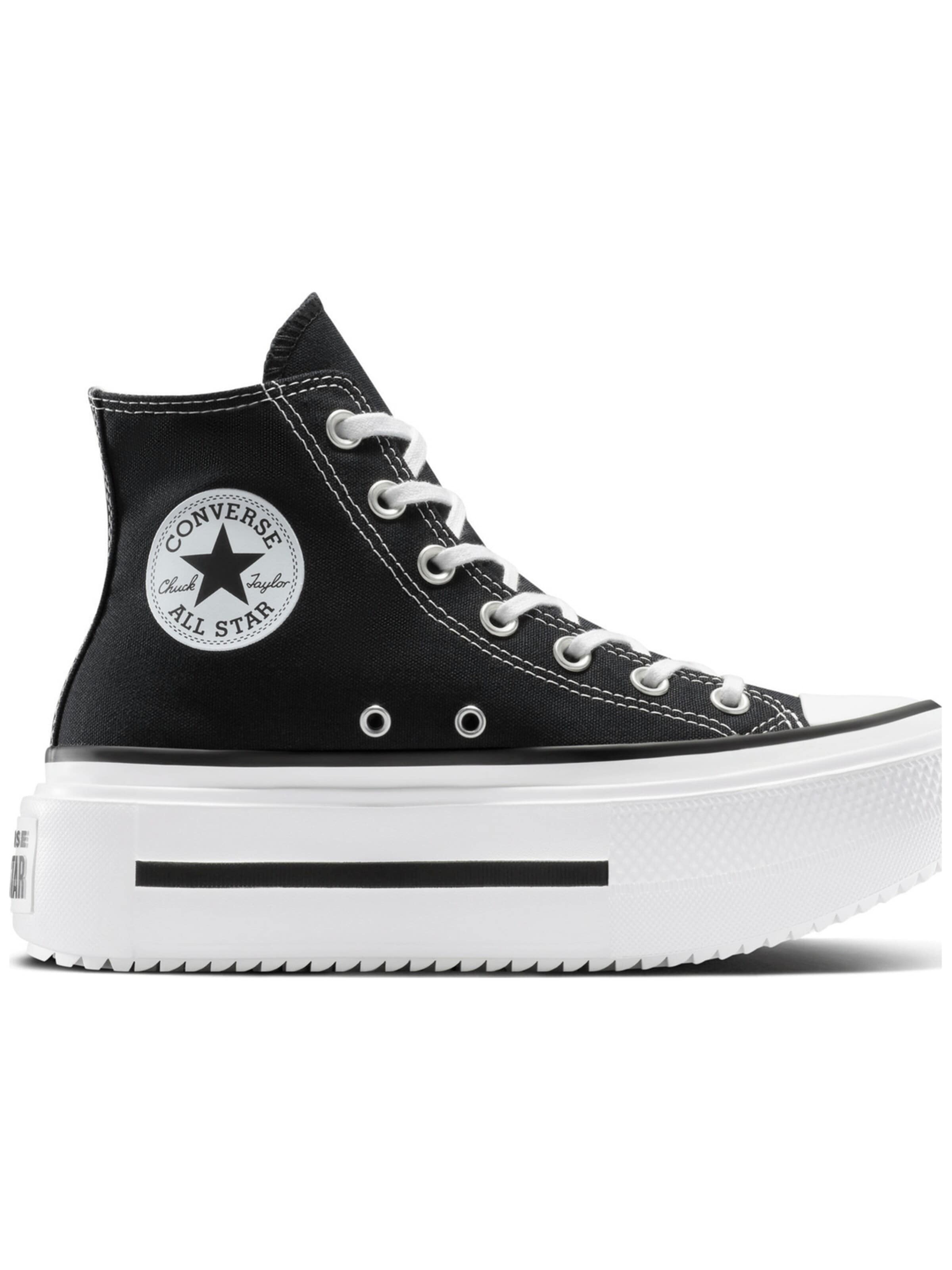 Sneaker alta 'Converse Chuck Taylor All Star Lift Double Stack' di CONVERSE in nero: frontale