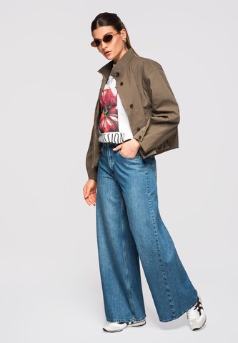 Veste mi-saison Ombre en vert