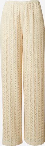 OUT OF ORBITWide Leg/ Široke nogavice Hlače 'Liz' - bijela boja: prednji dio