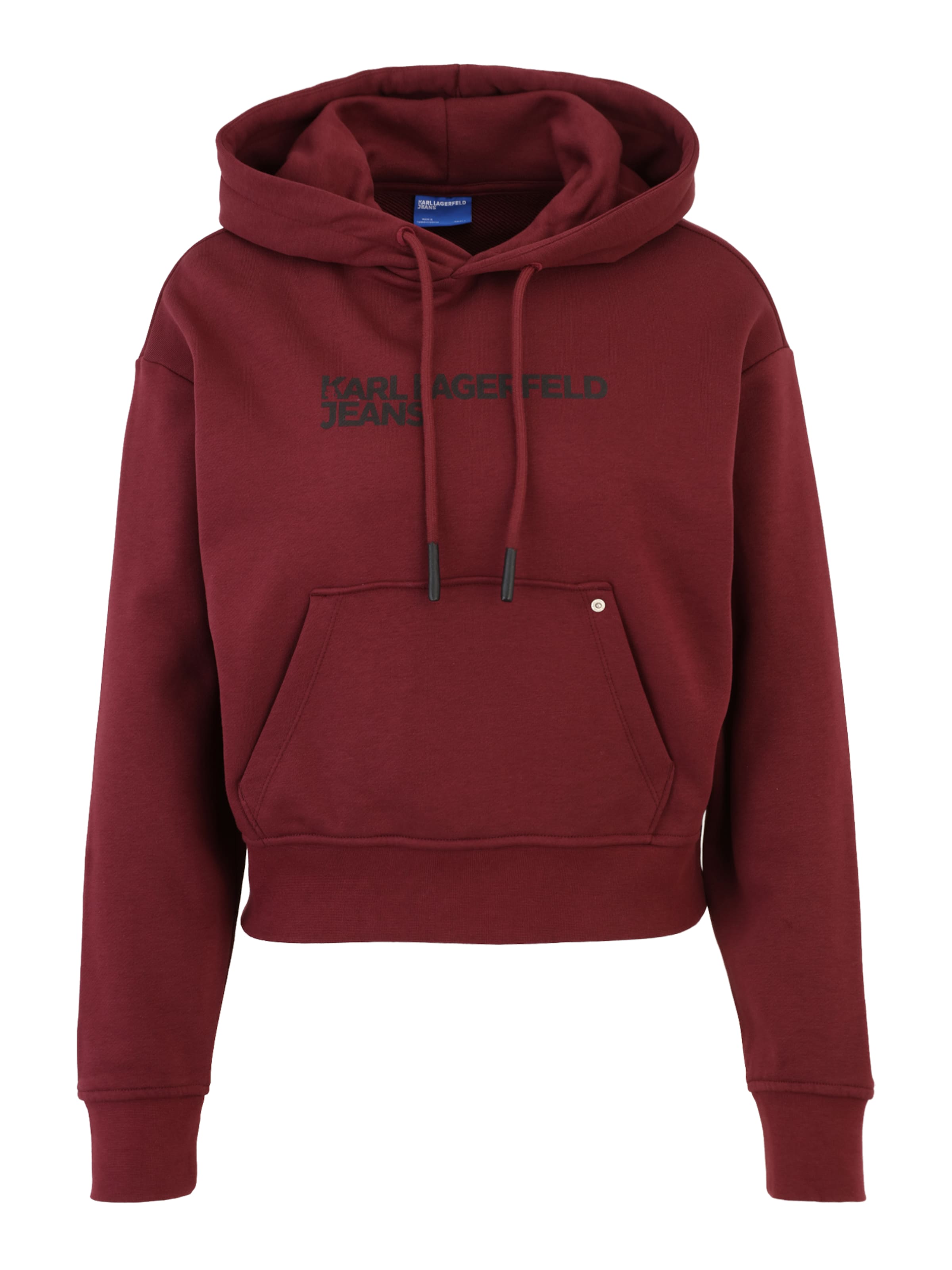 KARL LAGERFELD JEANS Sweatshirt in de kleur Bordeaux / Zwart, Productweergave