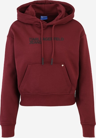 KARL LAGERFELD JEANSSweater majica - crvena boja: prednji dio