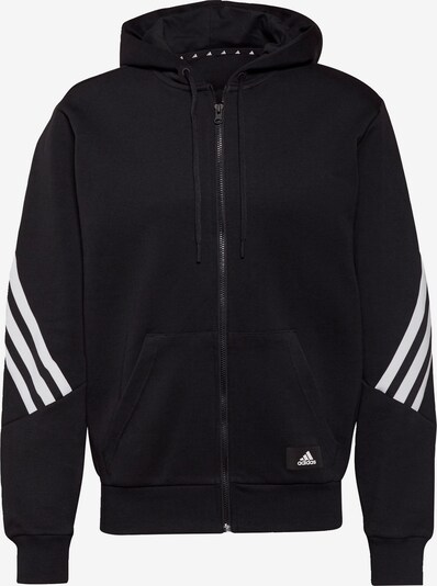 ADIDAS PERFORMANCE Veste de survêtement en noir / blanc, Vue avec produit