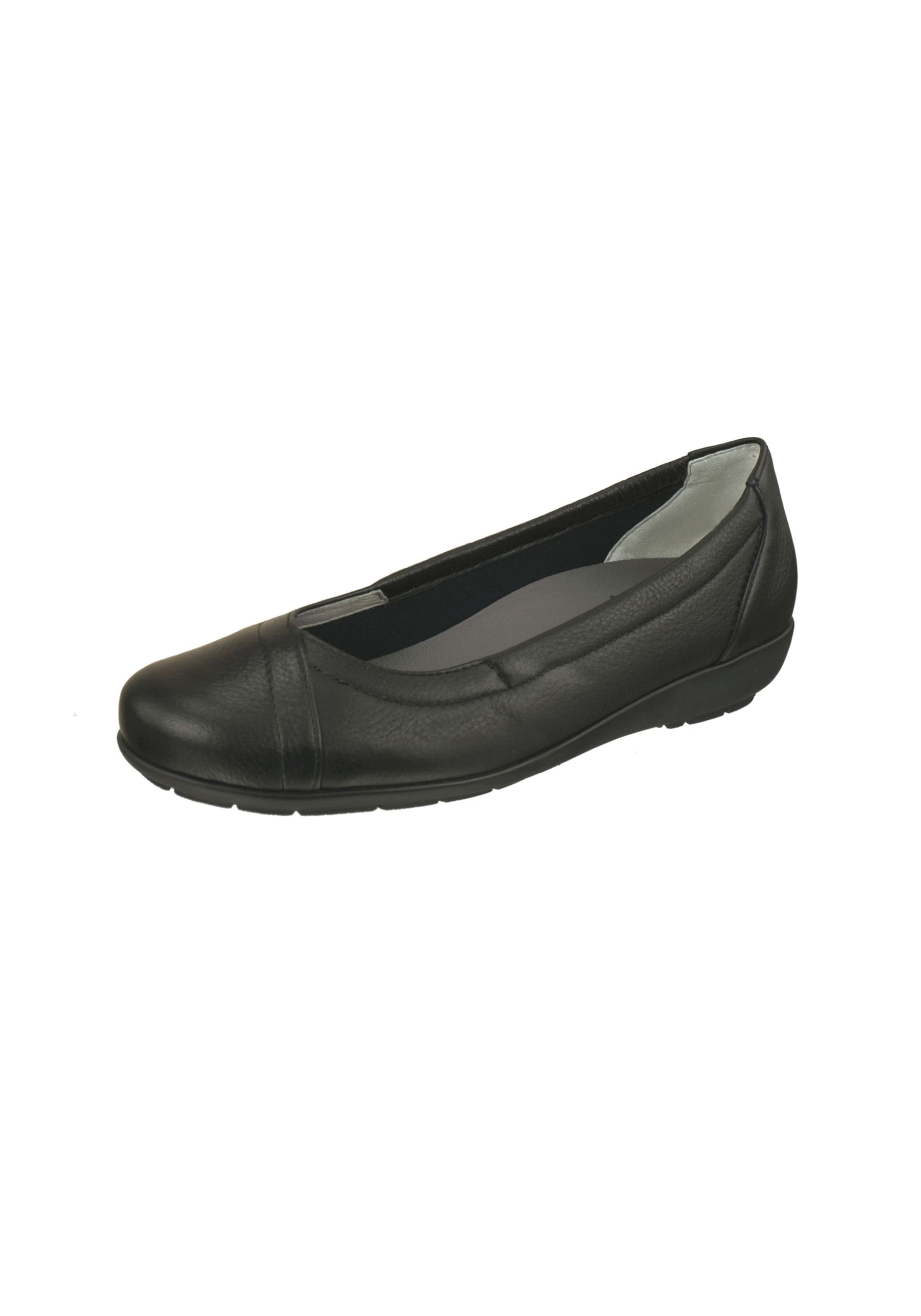 Natural Feet Ballerina 'Christina' in Zwart: voorkant