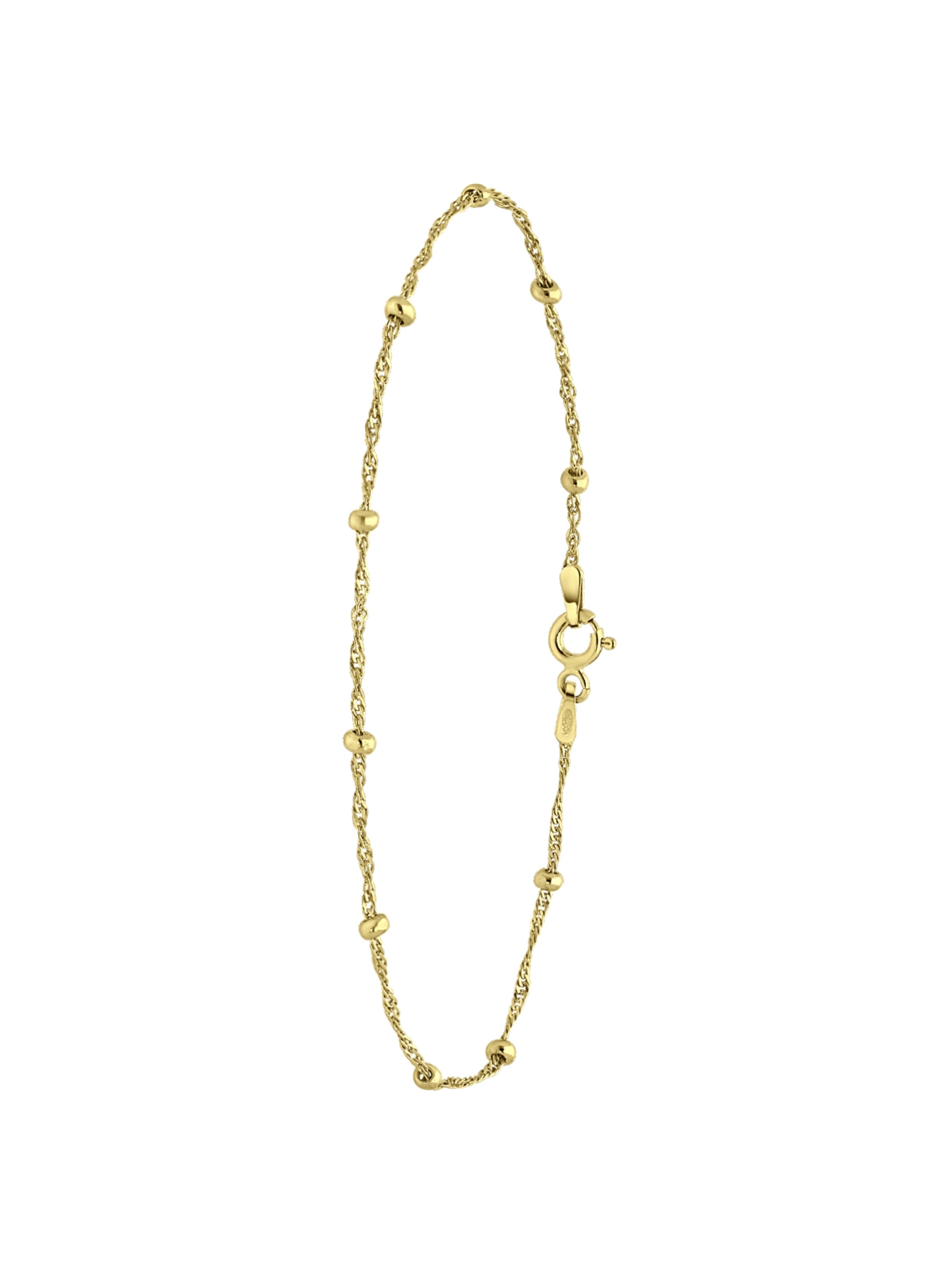 Lucardi Armband 'Basic' in Goud: voorkant