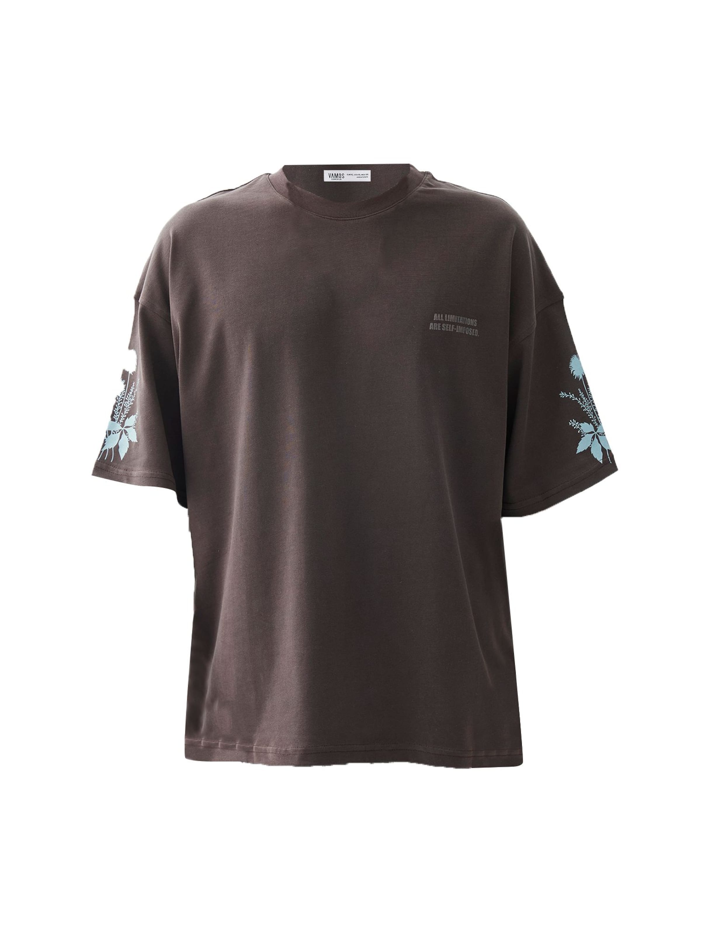 VAMOS CLO Shirt 'Everlasting Daisy' in Brown: front