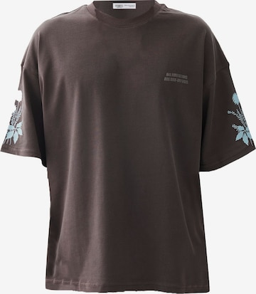 VAMOS CLO Shirt 'Everlasting Daisy' in Brown: front