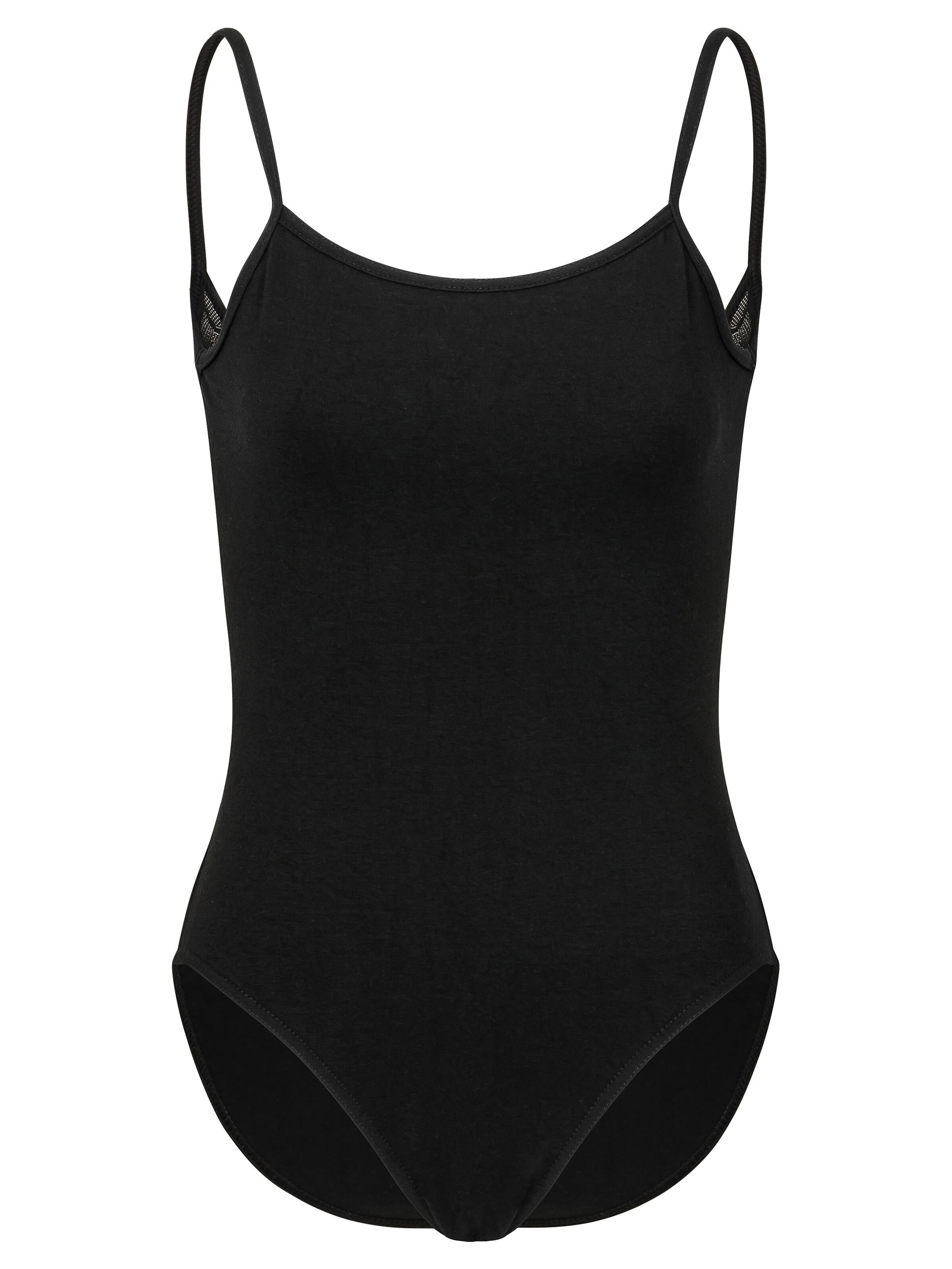 Tanzmuster Sportbody 'Nadine'‌‌‌‌‌‌‌‌‌ in Schwarz: Vorderseite