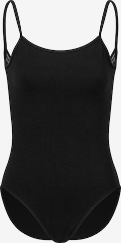 Tanzmuster Athletic Bodysuit 'Nadine' in Black: front