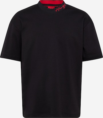 T-Shirt 'Demming' HUGO Red en noir : devant