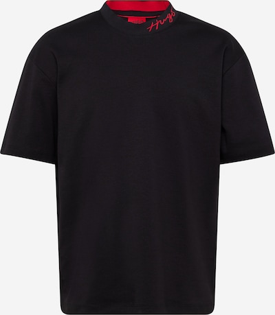 HUGO Red Μπλουζάκι 'Demming' σε κόκκινο / μαύρο, Άποψη προϊόντος