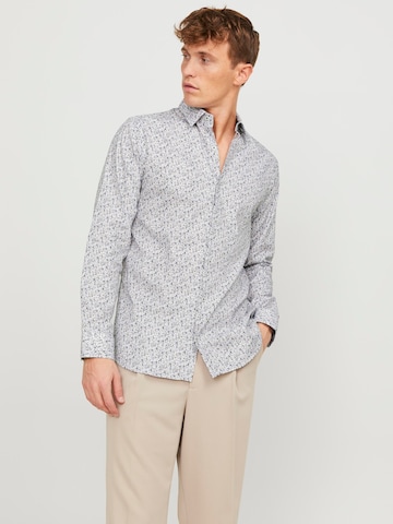 JACK & JONES Regular fit Button Up Shirt 'Nordic' in White: front