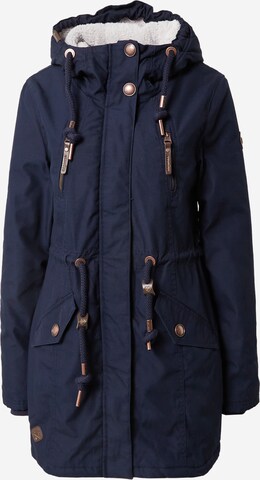 Parka mi-saison 'ELSIE' Ragwear en bleu : devant