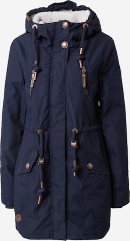 Ragwear Between-Seasons Parka 'ELSIE' in Blue: front