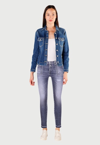 Le Temps Des Cerises Skinny 7/8-Jeans 'POWERC' in Grau