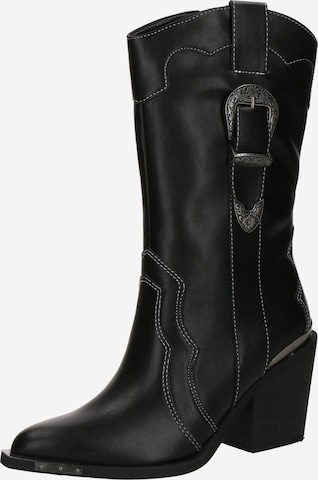 juoda BUFFALO Kaubojiški batai: priekis