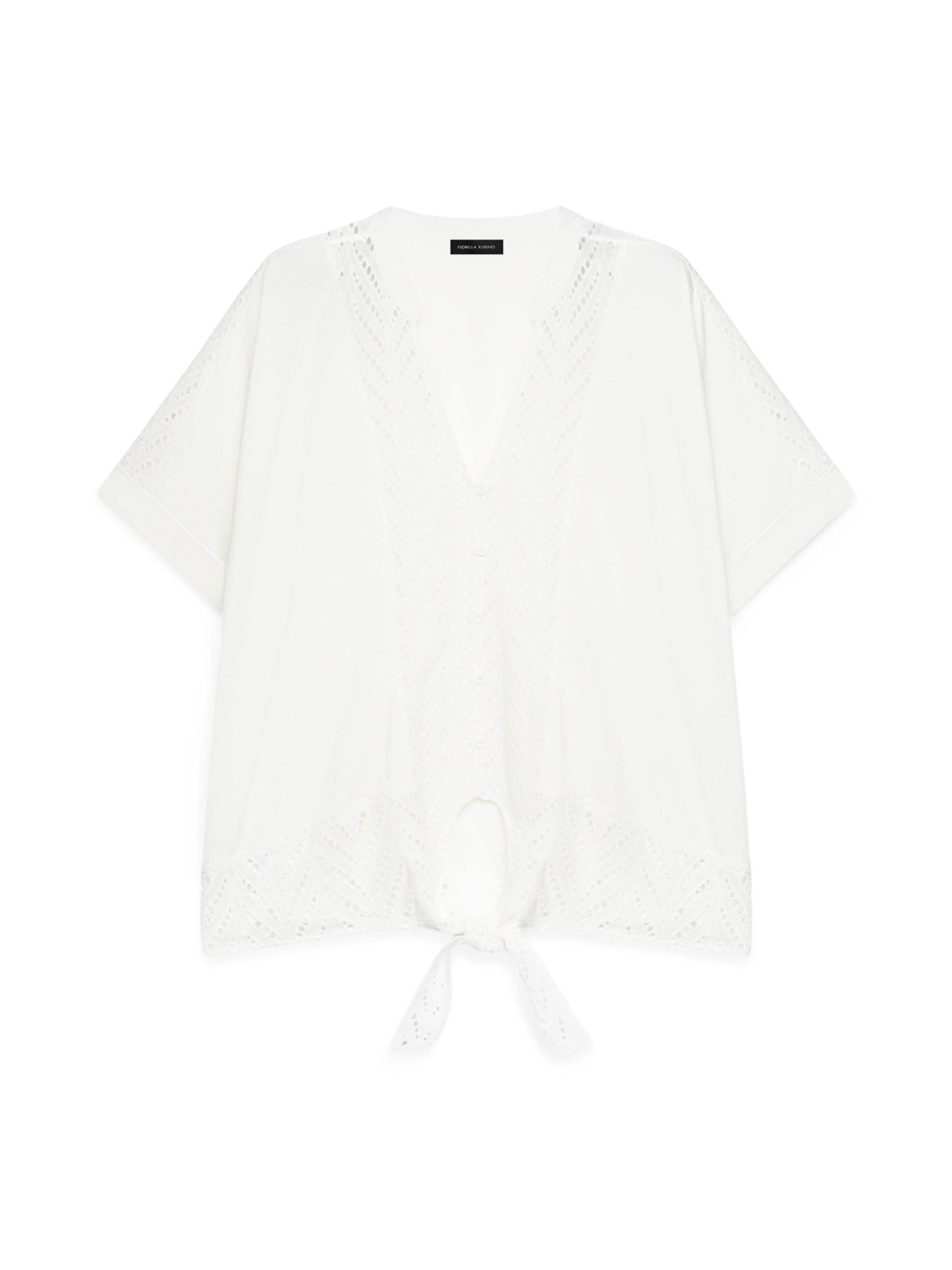 Fiorella Rubino Blouse in White: front