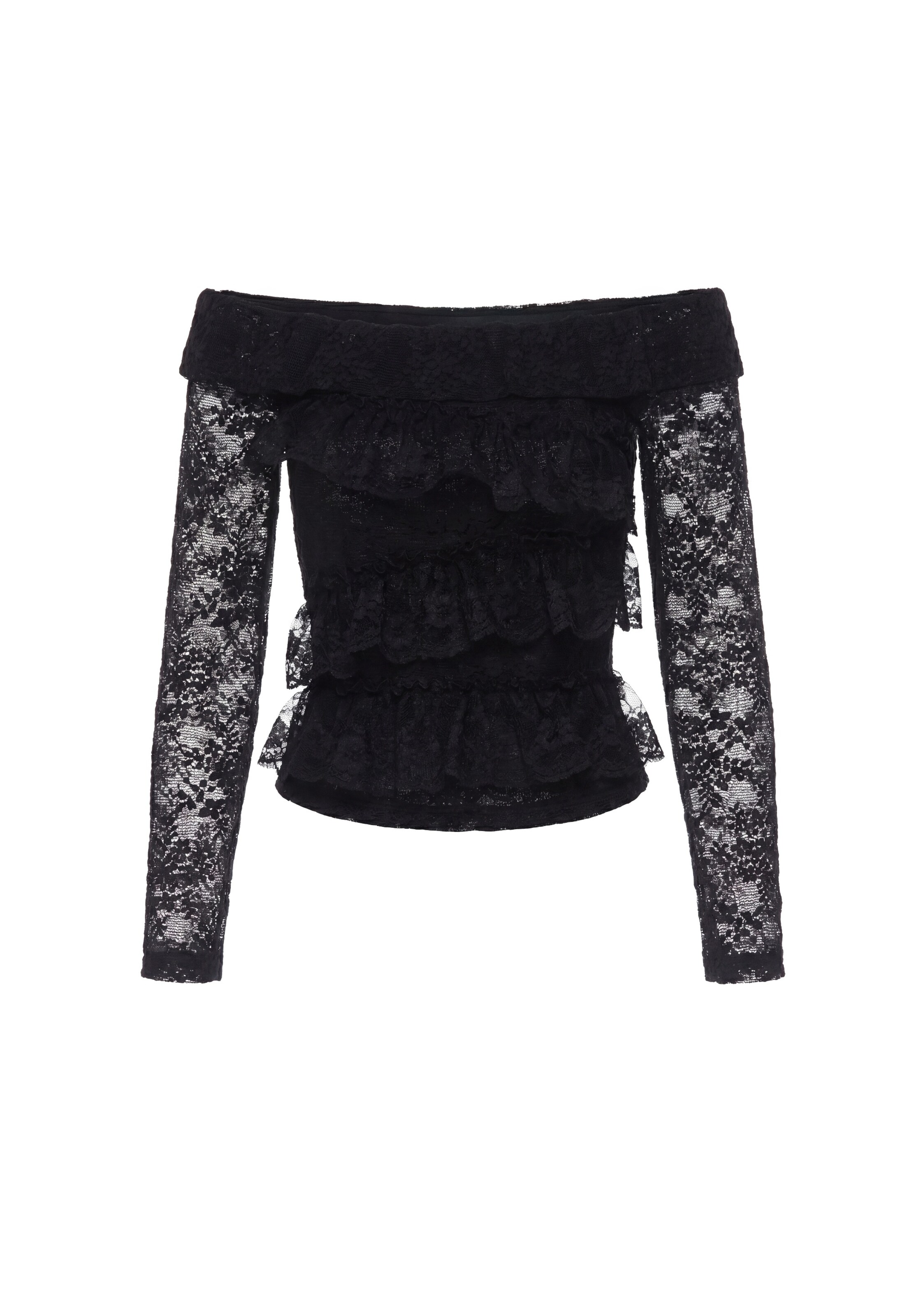 faina - Blusa en negro: frente