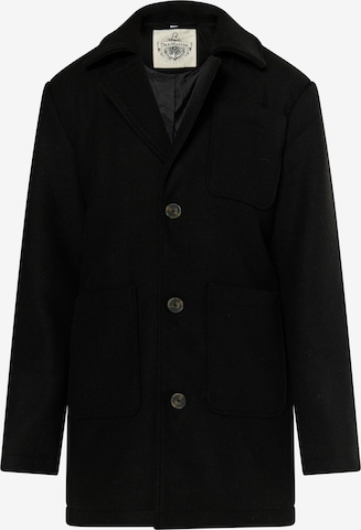 DreiMaster Vintage Ανοιξιάτικο και φθινοπωρινό παλτό σε μαύρο: μπροστά