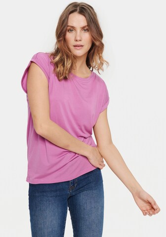 SAINT TROPEZ Shirt in Purple: front