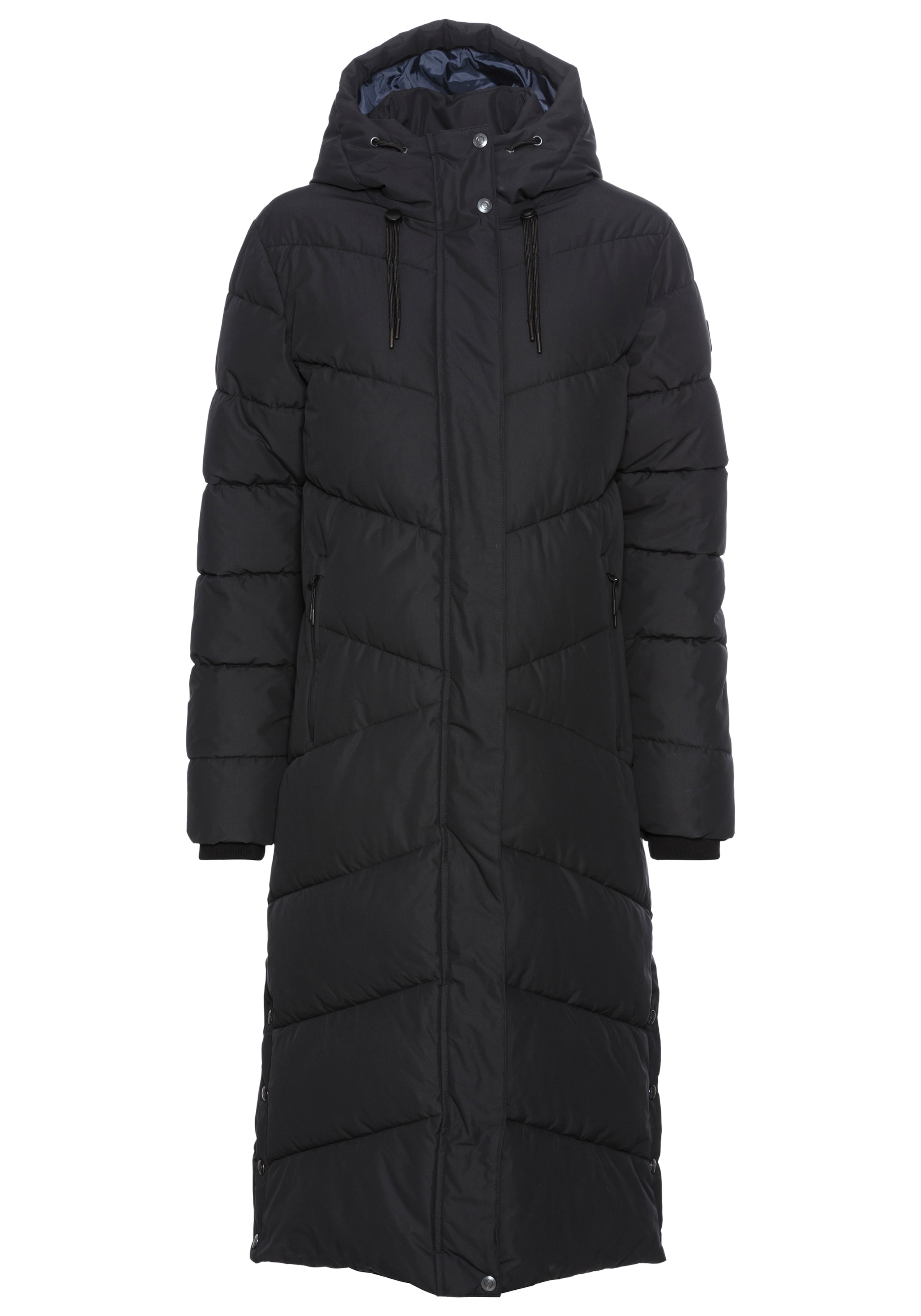 POLARINO Funktionsmantel in Schwarz: Vorderseite