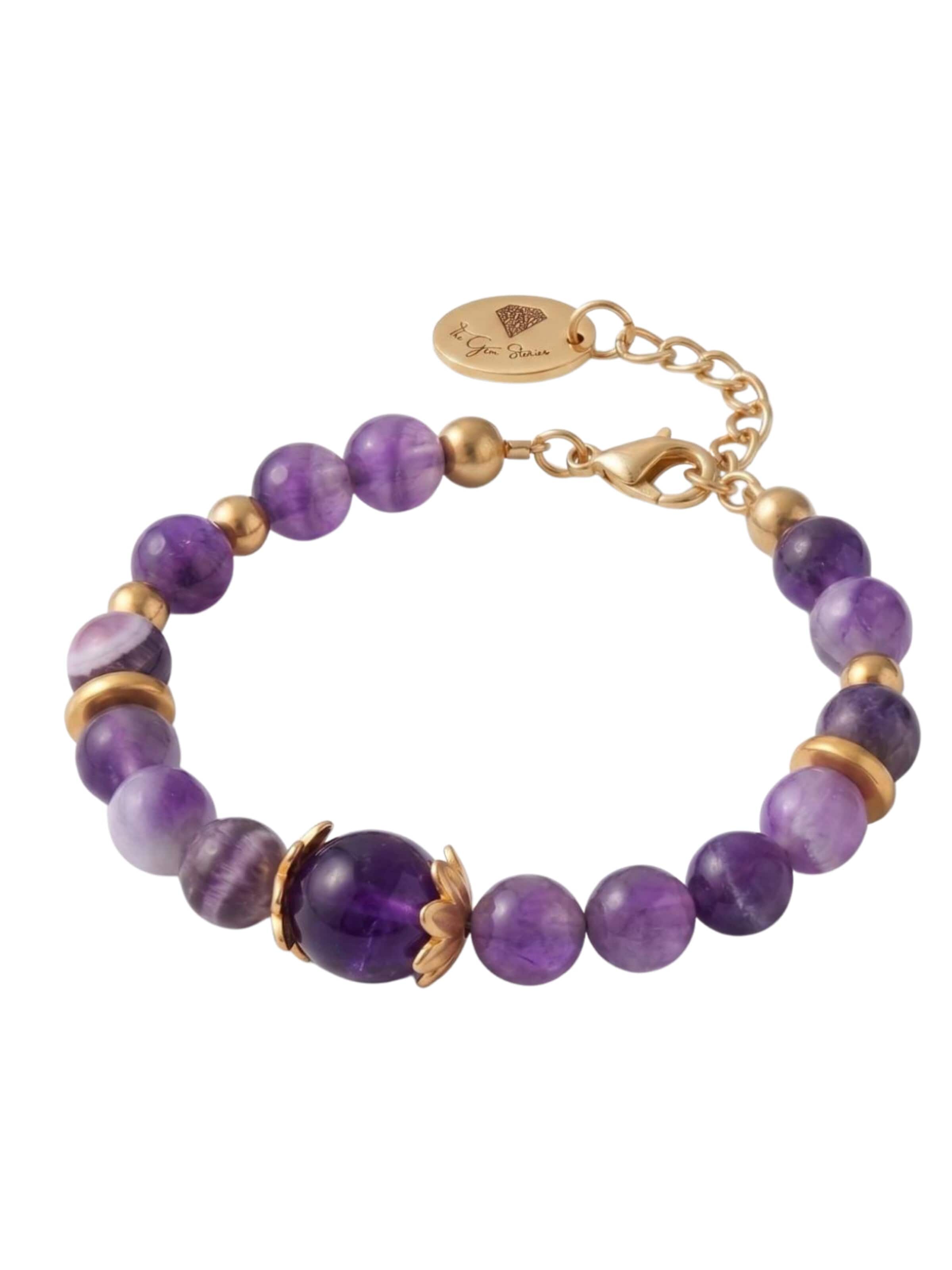 Bracelet THE GEM STORIES JEWELRY en violet : devant