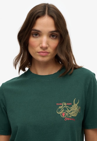 Superdry Shirt 'Tokyo Narrative' in Groen