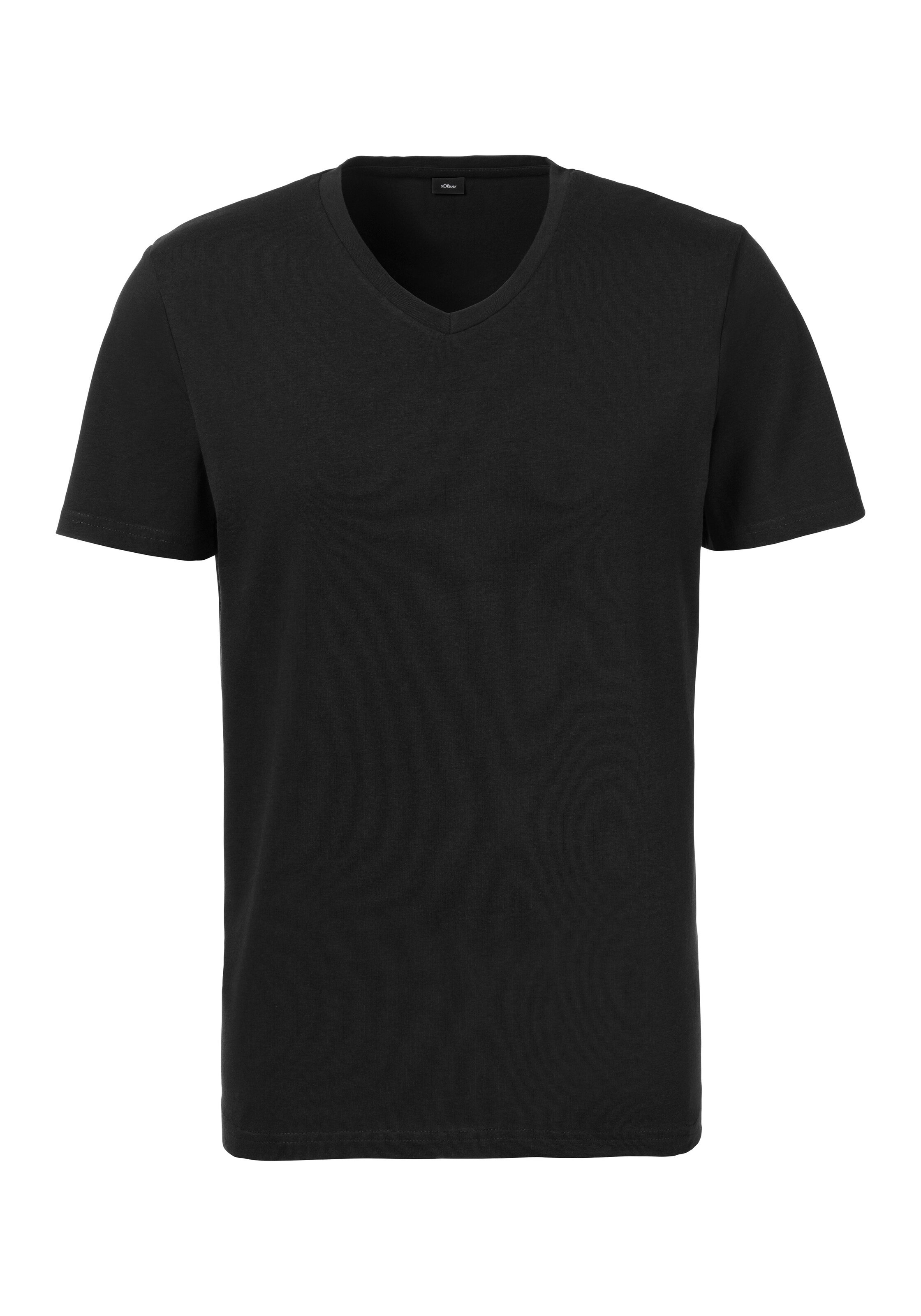 melns s.Oliver T-Krekls: no priekšpuses