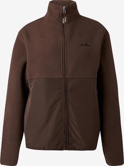 ELLESSE Fleecejacke 'Valaperta' in XS in braun, Produktansicht