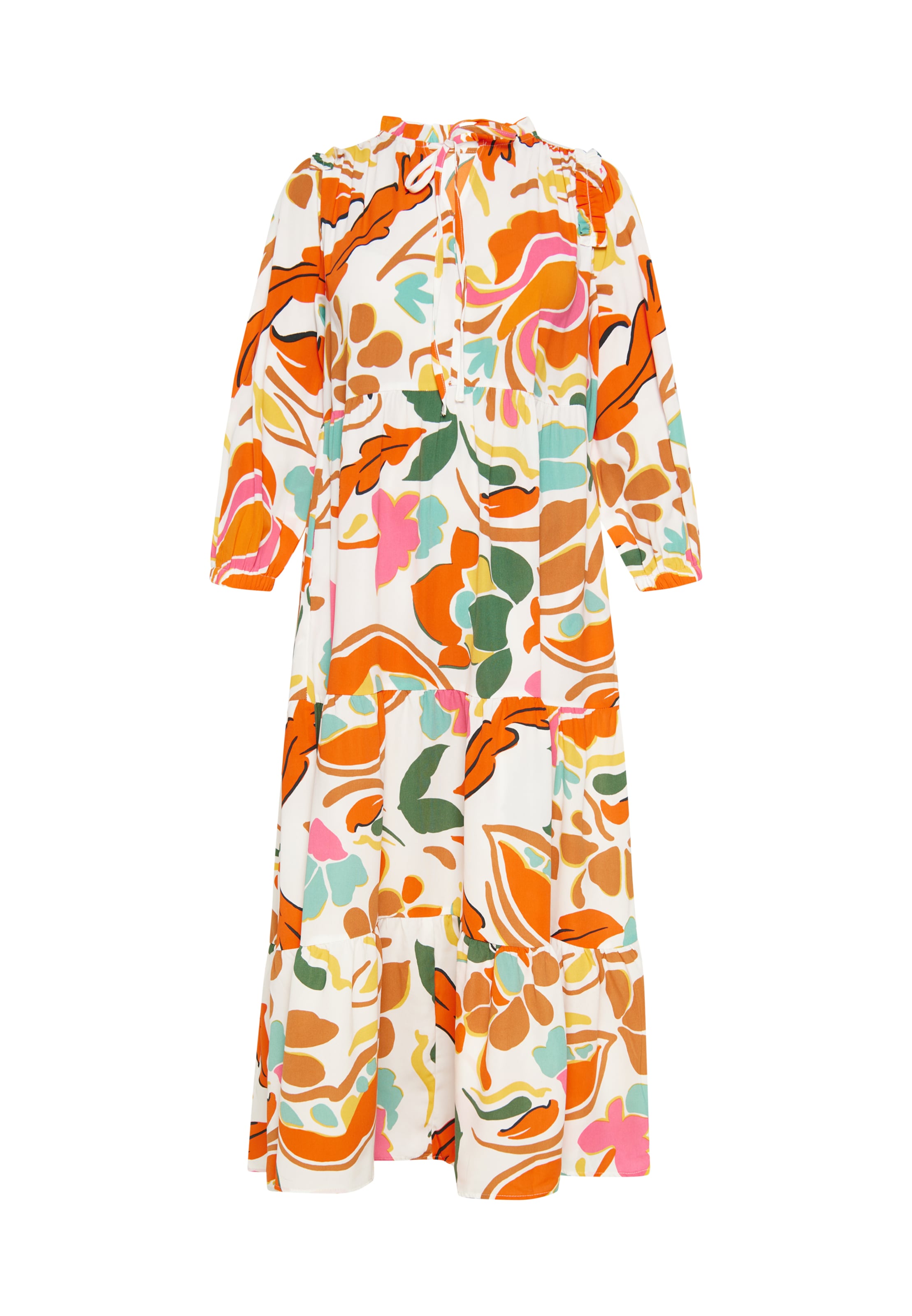 FELIPA Jurk 'Festival' in Oranje: voorkant