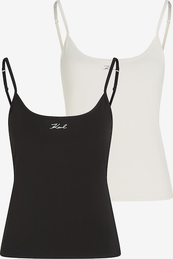 Apatiniai marškinėliai iš Karl Lagerfeld, spalva – kremo / juoda, Prekių apžvalga