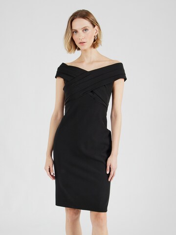 Robe de cocktail Lauren Ralph Lauren en noir : devant