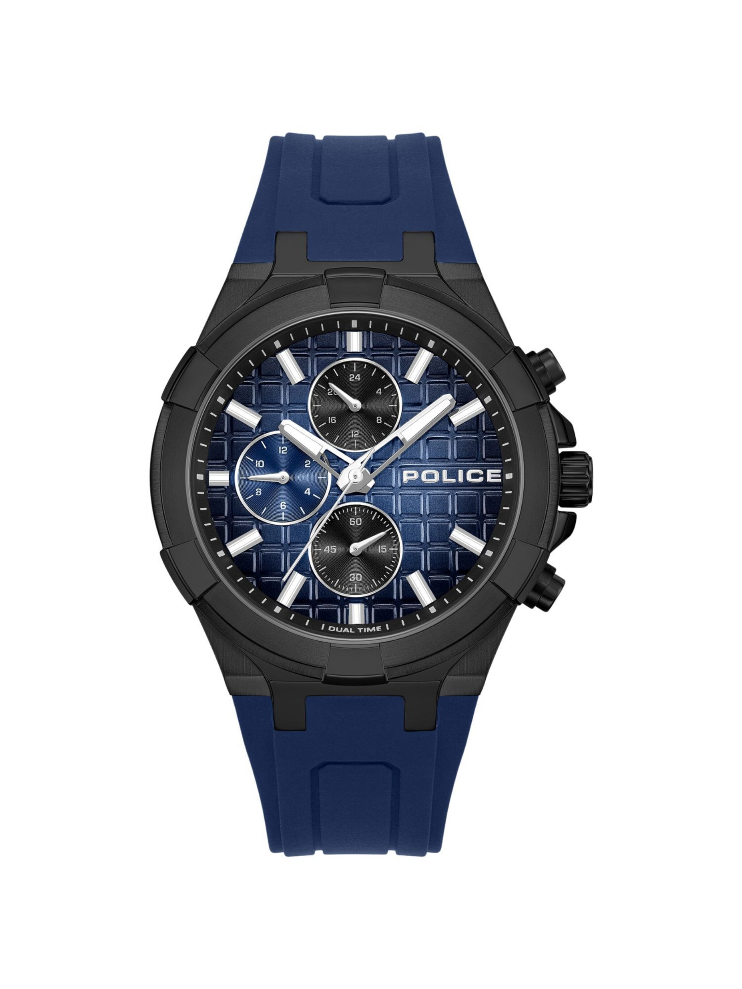 POLICE Analog watch ' Guardian ' in Blue: front