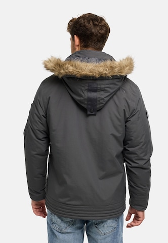 INDICODE JEANS Winter Jacket 'Mois' in Grey